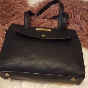 Nicole Lee USA Chic Black Quilted Mini Bag.